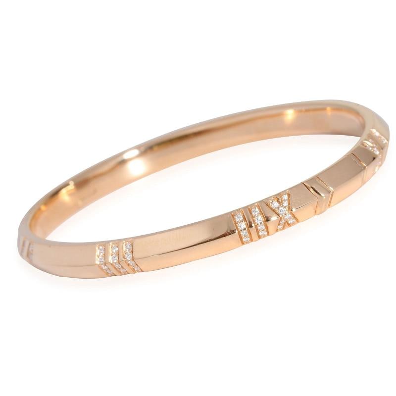 Tiffany & Co. Atlas Bracelet in 18k Rose Gold 0.33 CTW - 3