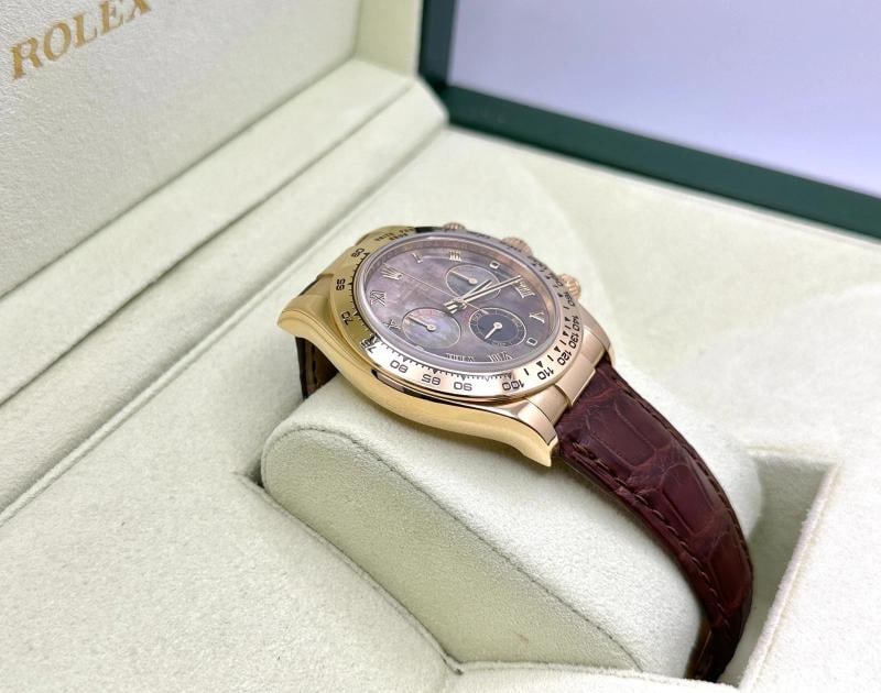 Rolex Daytona Cosmograph 116518 40mm Black MOP Dial 18k Yellow Gold Box Paper - 4