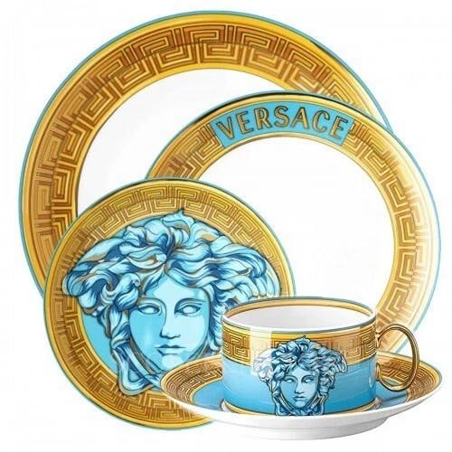 Versace Rosenthal Medusa Amplified Blue Coin 15 Piece Place Setting,Dinnerware: Condition: New: A brand-new, unused, unopened, undamaged item in its original packaging (where packaging is applicable). Packaging should be the same as what is found in a retail store, unless the ite