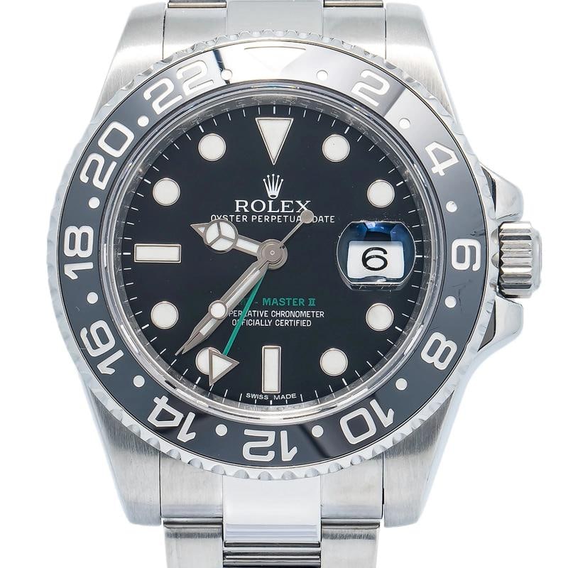 Rolex GMT Master II 116710LN 2012 Card Auto 2021 RSC Card Papers Black Dial Watch 40mm (1 of 6)