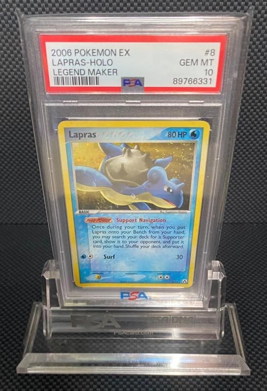 PokÃƒÂ©mon Lapras Legend Maker Holo PSA 10 (1 of 3)