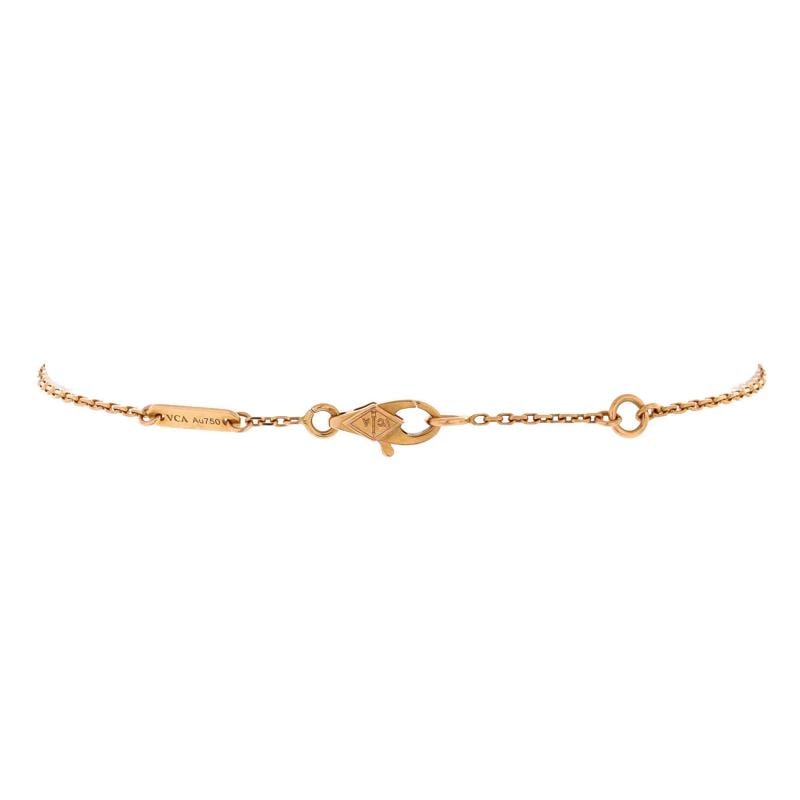 Van Cleef & Arpels Sweet Alhambra Heart Bracelet 18K Rose Gold with Carnelian - 2