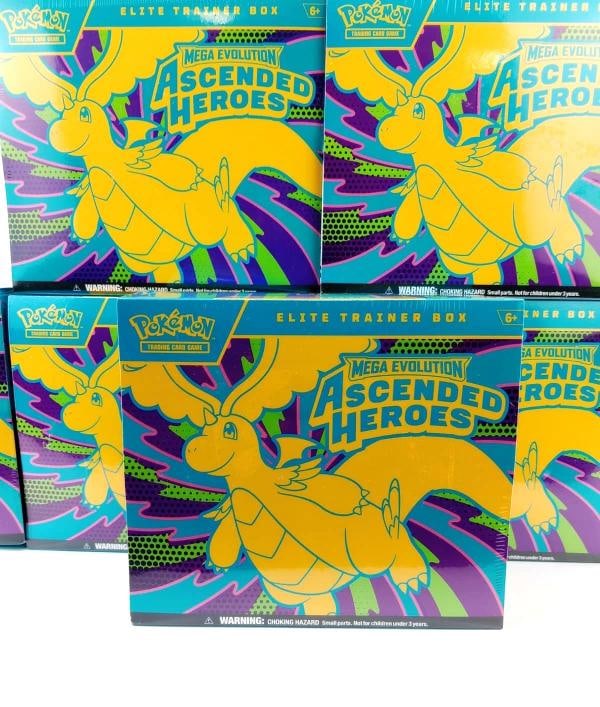 10x Ascended Heroes ETB Elite Trainer Box Pokemon TCG Brand New (1 of 7)