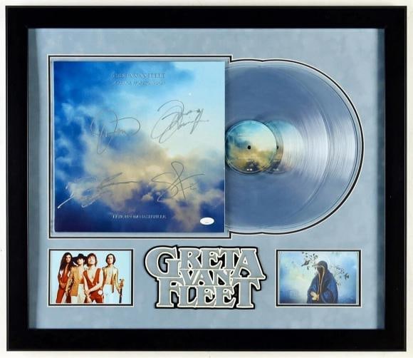 GRETA VAN FLEET Signed Vinyl LP JSA COA STRANGE HORIZONS CHICAGO KISZKA WAGNER 4 (1 of 2)