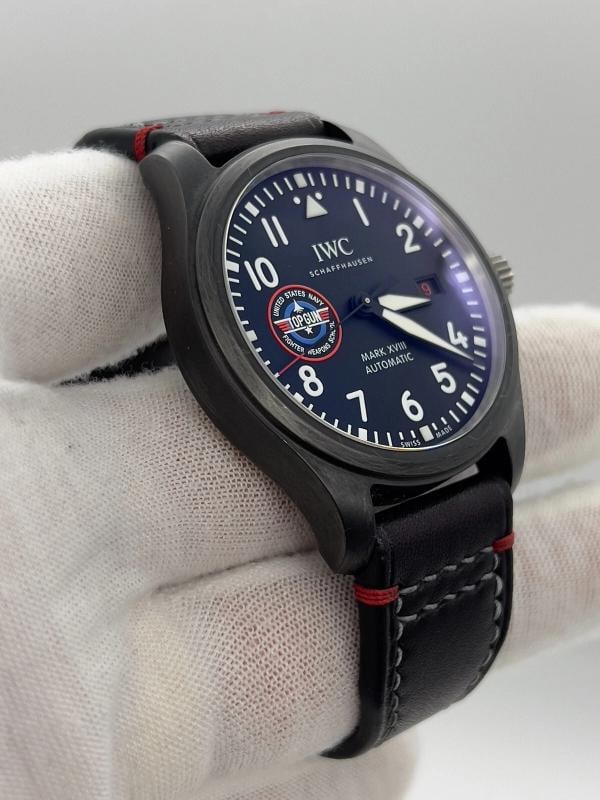 IWC Pilots Watch Mark XVIII Top Gun SFTI IW324712 41mm Black Ceramic Box Paper - 3