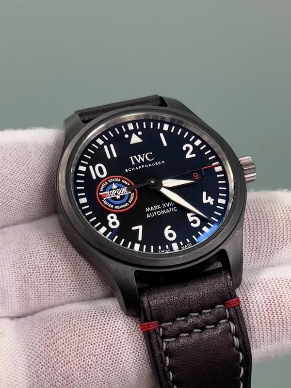 IWC Pilots Watch Mark XVIII Top Gun SFTI IW324712 41mm Black Ceramic Box Paper - 7