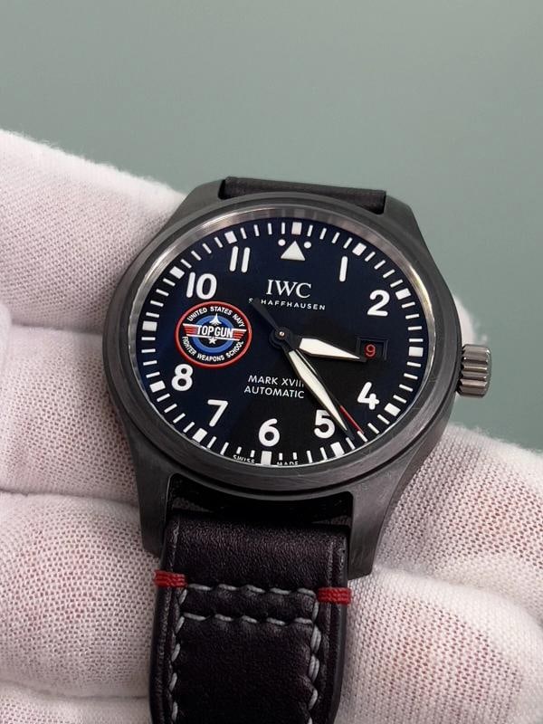 IWC Pilots Watch Mark XVIII Top Gun SFTI IW324712 41mm Black Ceramic Box Paper - 8