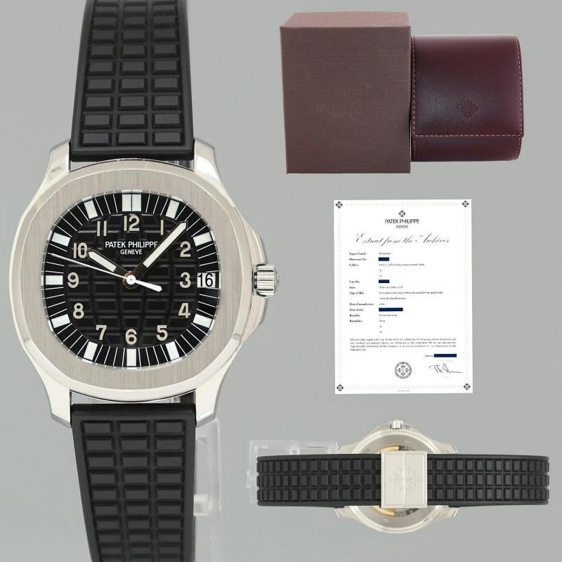 MINT PAPERS Patek Philippe Steel Aquanaut Black Rubber JUMBO 5065 38mm Watch Patek Travel Box/Pap...: Condition: Pre-owned - Excellent,Brand: Patek Philippe,Department: Men,Type: Wristwatch,Country of Origin: Switzerland