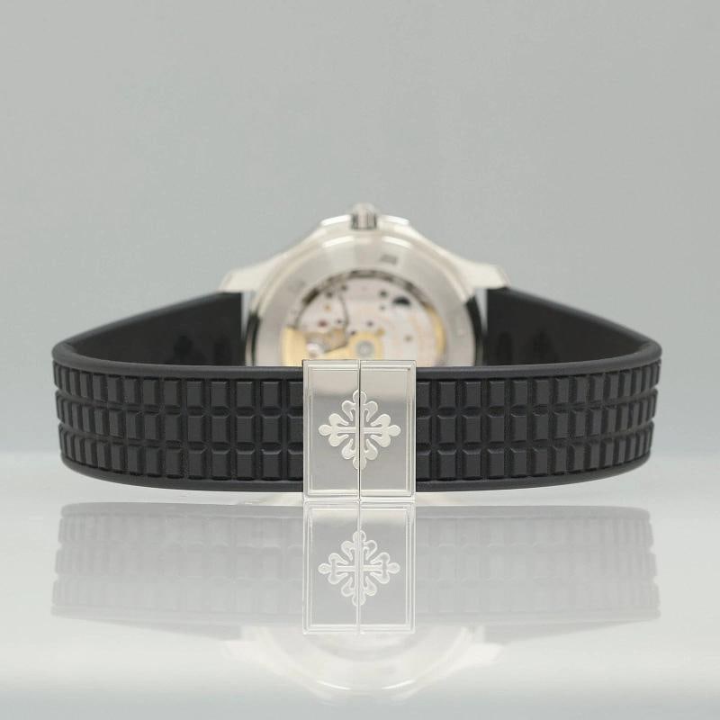 MINT PAPERS Patek Philippe Steel Aquanaut Black Rubber JUMBO 5065 38mm Watch Patek Travel Box/Pap... - 7