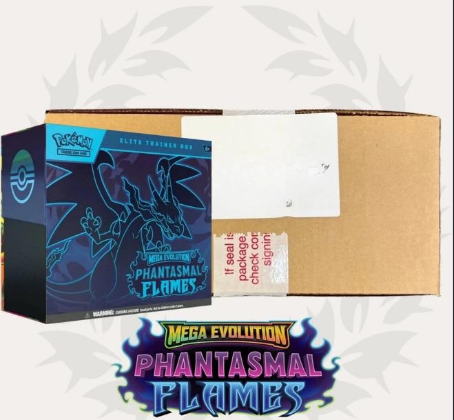 Pokemon Phantasmal Flames ELITE TRAINER BOX SEALED CASE OF 10 ETB ME02: Condition: New/Factory Sealed: A brand-new, unused, unopened, undamaged item (including handmade items).. ,Convention/Event: PokÃƒÂ©mon League,Card Size: Standard,Autographed: No,S