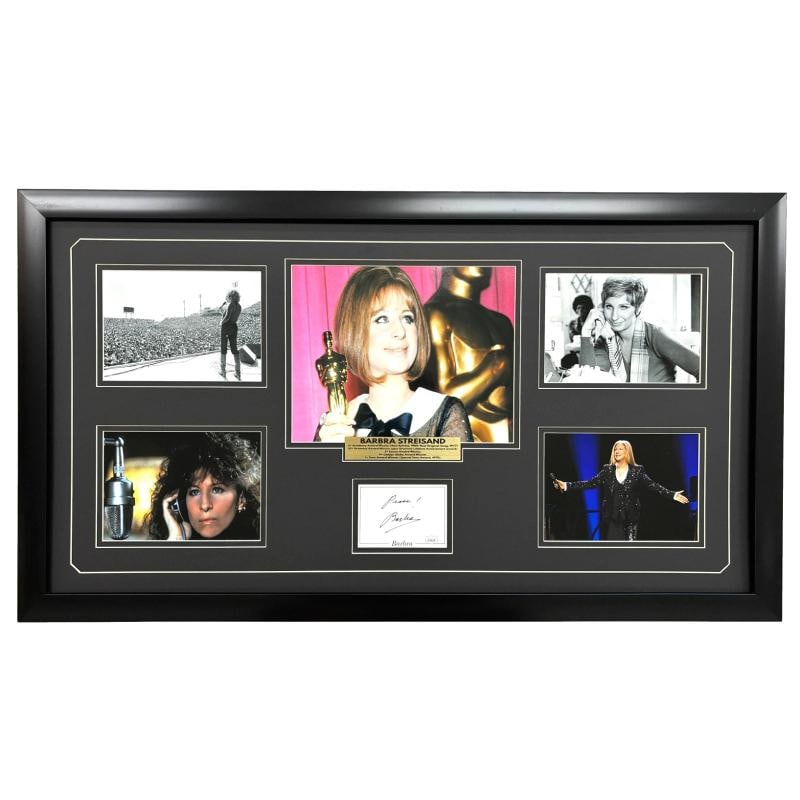 Barbra Streisand Signed Cut Framed JSA COA The Way We Were Singer Autograph: Country of Origin: United States,Industry: Music,Signed: Yes,Size: Cut,Autograph Authentication: James Spence (JSA),Object Type: Photograph,Original/Reproduction: Original,Modified Item: No 