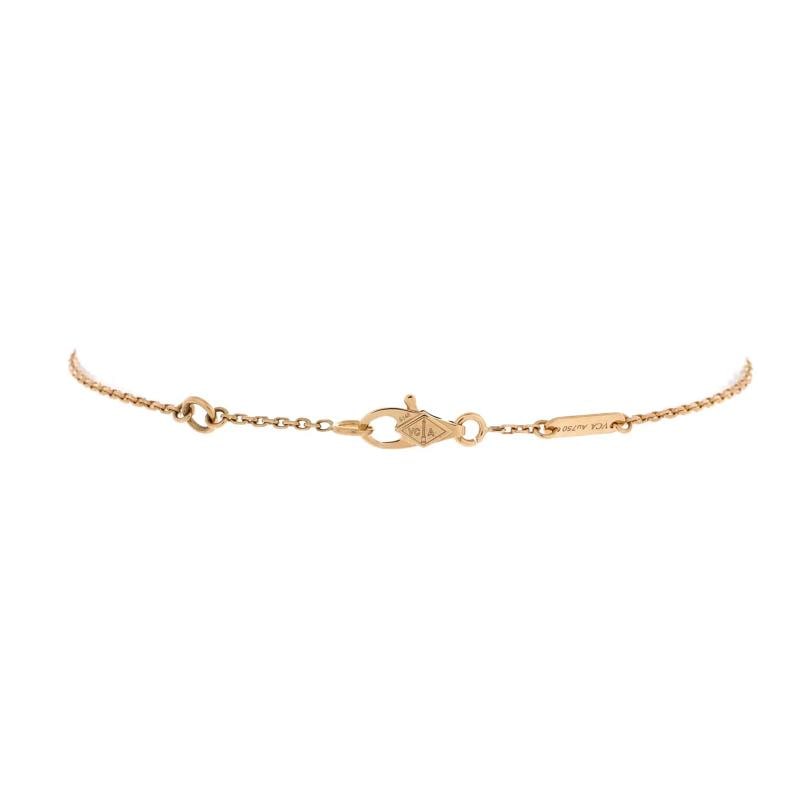 Van Cleef & Arpels Sweet Alhambra Butterfly Bracelet 18K Yellow Gold and Mother - 3