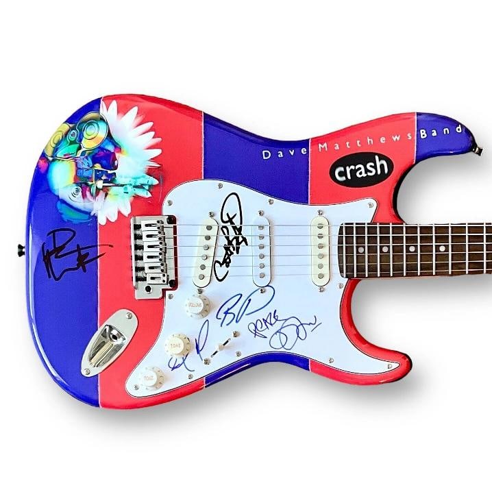 DAVE MATTHEWS Signed Custom Guitar 1/1 JSA COA CARTER STEFAN TIM BOYD Band!: Industry: Music,Signed By: Dave Matthews, Carter Beauford, Stefan Lessard, Boyd Tinsley, Tim,Signed: Yes,Autograph Authentication: James Spence (JSA),Object Type: Guitar & Guitar Pick,Original/Reprodu