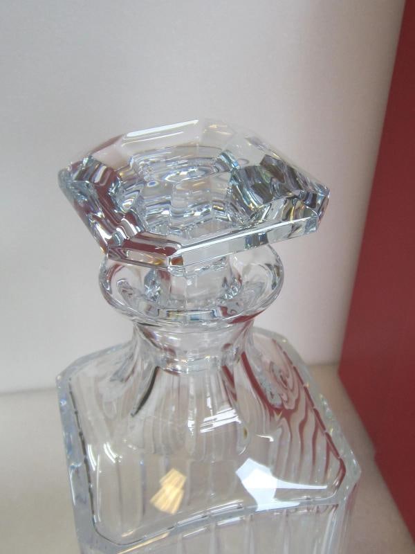 BACCARAT CRYSTAL HARMONIE WHISKEY DECANTER SQUARE #1704365 BRAND NIB - 4