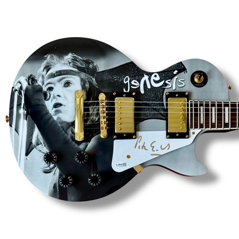 Peter Gabriel Signed Guitar Custom Graphics JSA COA Genesis Firth of Fifth: Industry: Music,Signed: Yes,Autograph Authentication: James Spence (JSA),Object Type: Guitar & Guitar Pick,Original/Reproduction: Original,Country of Origin: United States Signer: Peter Gabriel (Genes