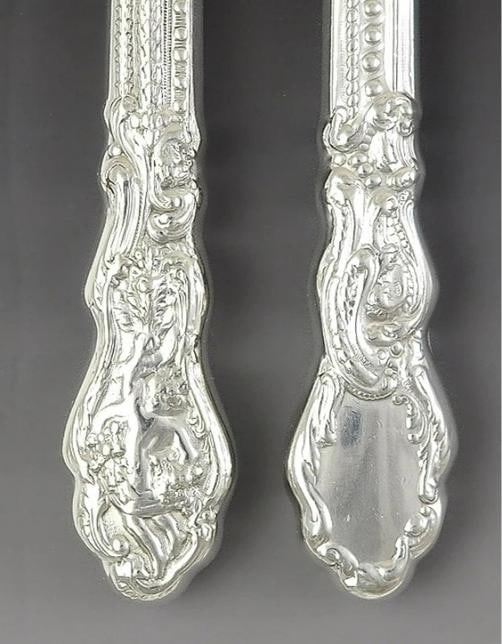 Nice Set 12 Gorham Sterling Silver Butter Knives Versailles Pat - 2