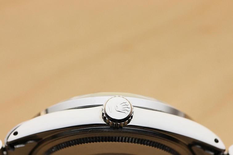 MENS ROLEX DATEJUST BLUE DIAMOND SAPPHIRE 18K GOLD STAINLESS STEEL OYSTER WATCH - 8