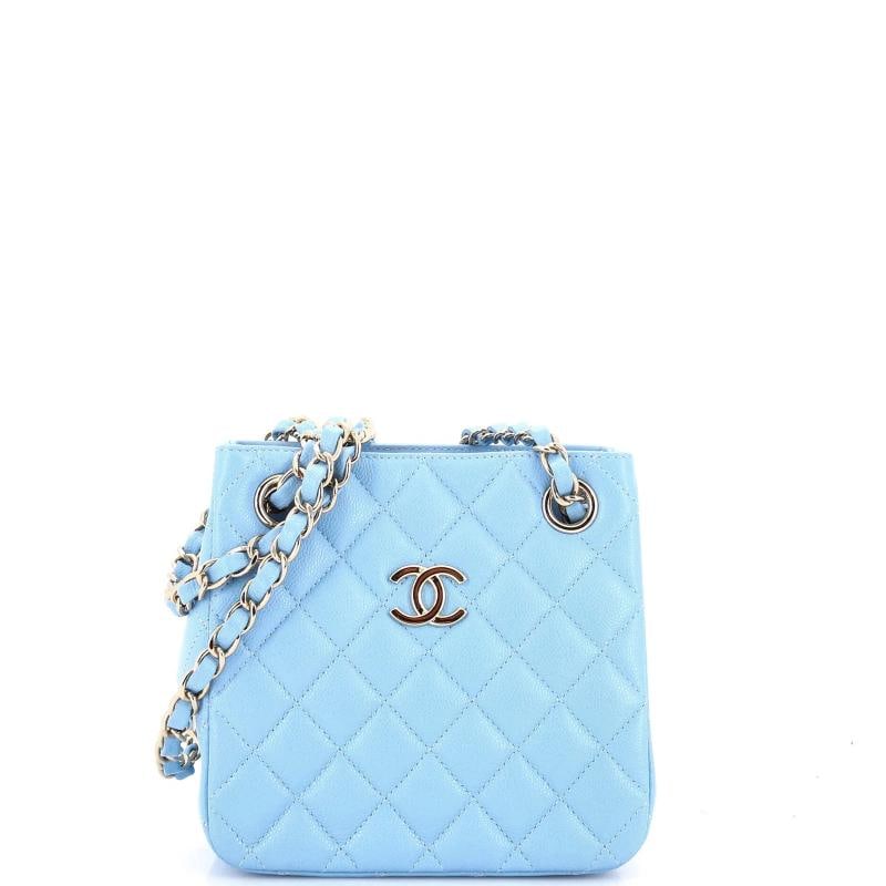 Chanel CC Square Bucket Tote Quilted Caviar Mini (1 of 5)