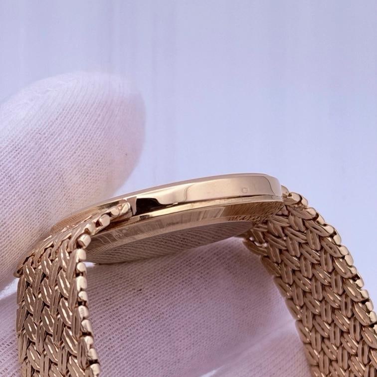 Vintage Rolex Cellini 3833 31mm Champagne Dial Yellow Gold Bracelet - 2