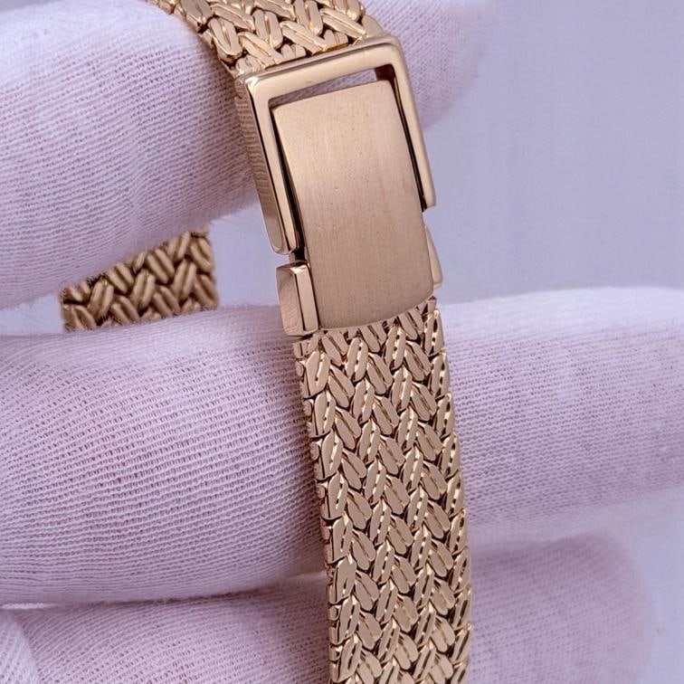 Vintage Rolex Cellini 3833 31mm Champagne Dial Yellow Gold Bracelet - 5