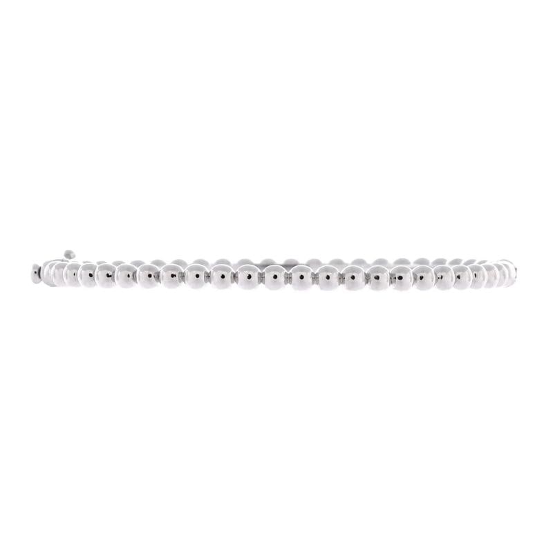 Van Cleef & Arpels Perlee Pearls of Gold Bracelet 18K White Gold: Measurements: Circumference: 6.25 ", Width: 3.40 mm . Condition: Pre-owned - Good,Brand: Van Cleef & Arpels,Main Stone: Unknown,Metal: 18K White Gold,Metal Purity: 18K,Style: Bracelet,Type: