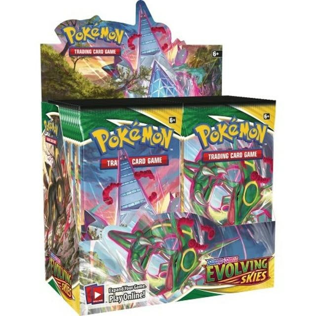 Pokemon TCG Sword & Shield EVOLVING SKIES Booster Box Sealed 36 Packs: Condition: New/Factory Sealed: A brand-new, unused, unopened, undamaged item (including handmade items). See the seller's listing for full details. ,Country of Origin: United States,Custom Bundle: