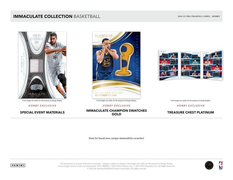 2024/25 PANINI IMMACULATE BASKETBALL HOBBY BOX - 6