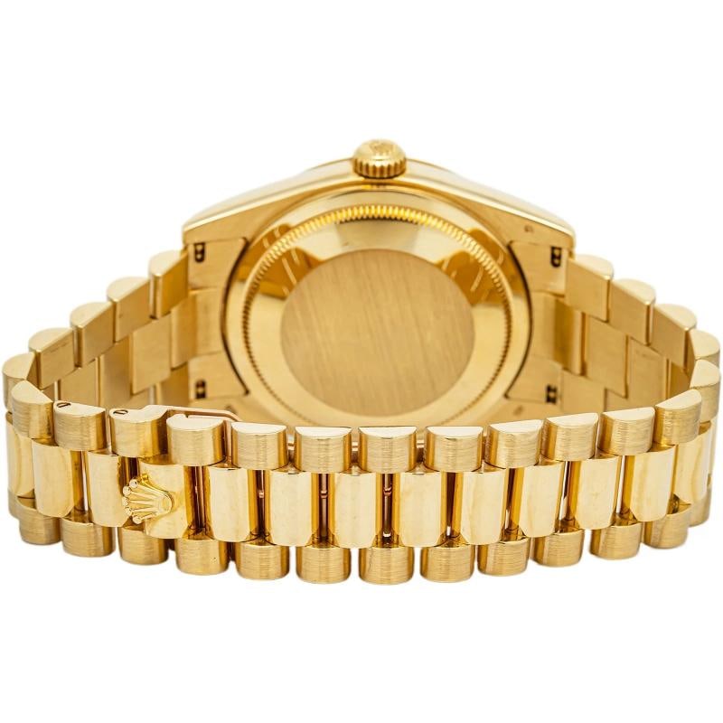 Rolex Day-Date 118238 18k YG President Silver Diamond Dial with Paper Unisex36mm - 5