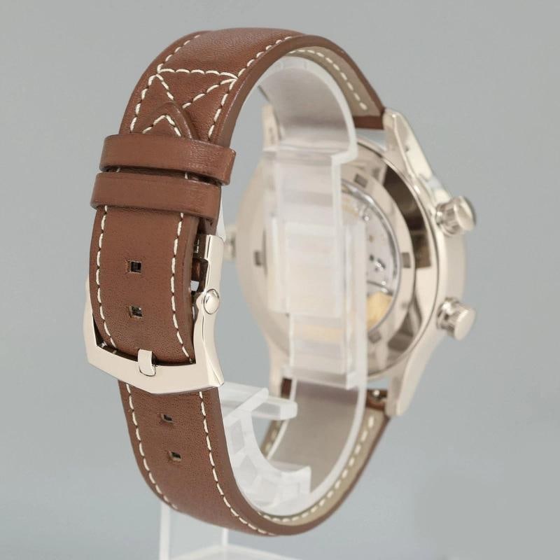 MINT 5524G Patek Philippe Blue Leather White Gold Travel Time 42mm Watch - 6