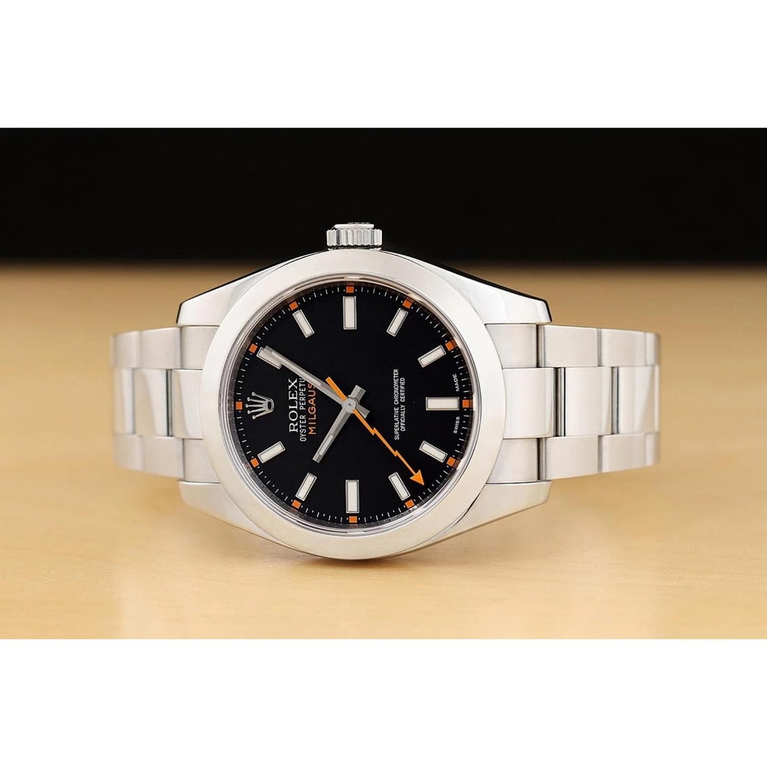 2008 CARD ROLEX MILGAUSS 116400 BLACK DIAL STAINLESS STEEL 40MM AUTOMATIC WATCH - 3