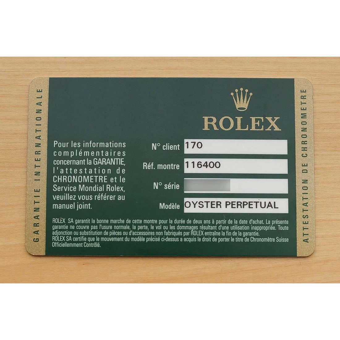 2008 CARD ROLEX MILGAUSS 116400 BLACK DIAL STAINLESS STEEL 40MM AUTOMATIC WATCH - 7