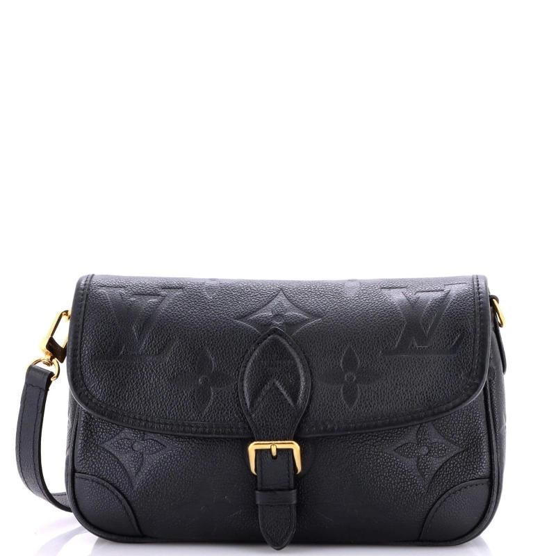 Louis Vuitton Diane NM Handbag Monogram Empreinte Giant: Accessories: Extra Strap, With Strap Measurements: Height 6", Width 9.5", Depth 3". Condition: Pre-owned - Good,Brand: Louis Vuitton,Exterior Material: Leather,Style: Shoulder Bags,Exterior Color: