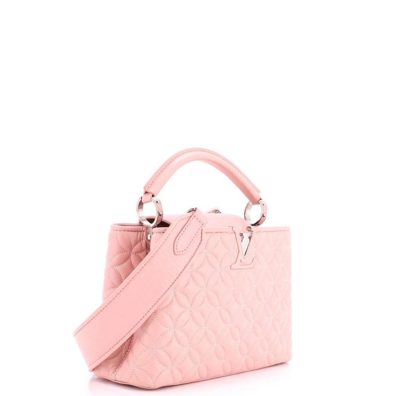 Louis Vuitton Capucines Bag Monogram Flower Quilted Lambskin BB - 2