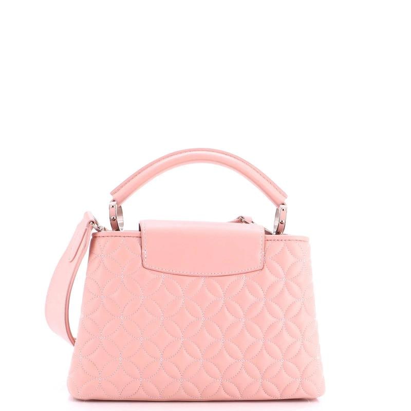 Louis Vuitton Capucines Bag Monogram Flower Quilted Lambskin BB - 3
