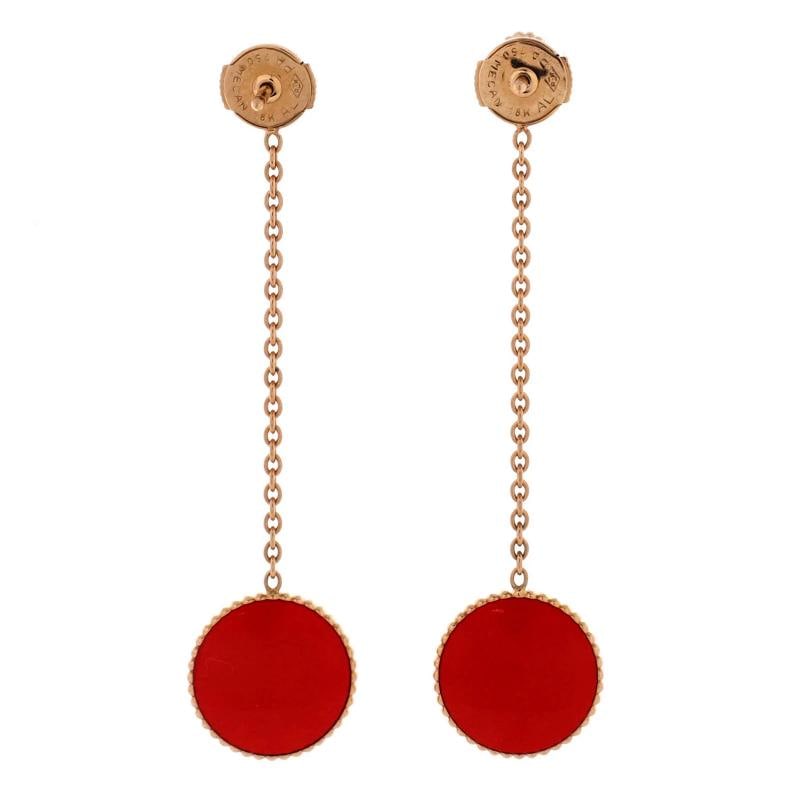 Christian Dior Rose des Vents Drop Earrings Necklace 18K Rose Gold with Diamonds - 3