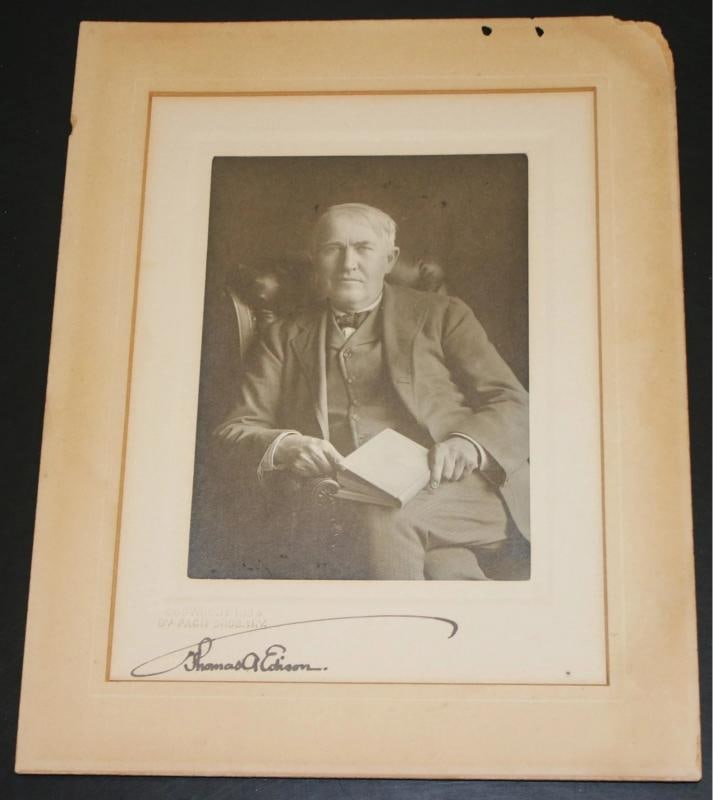 Thomas Edison Signed 9.75" x 7.5" Black & White Photograph (JSA LOA) - 5
