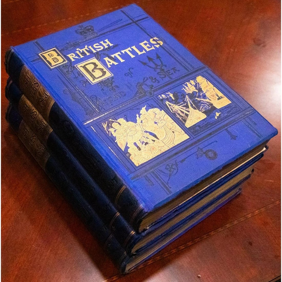 James Grant / 1891 British Battles On Land & Sea Knights Templar American - 4