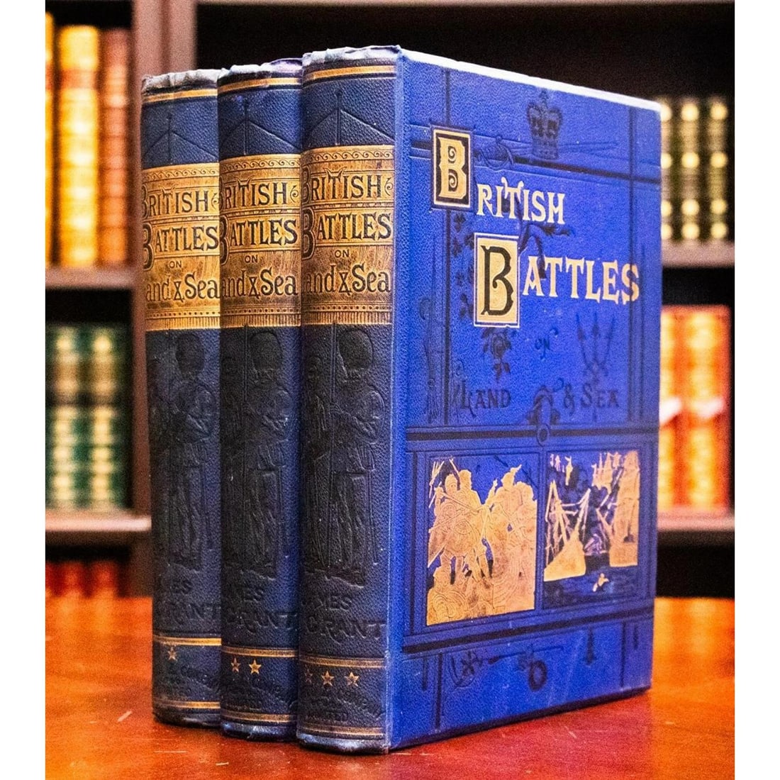 James Grant / 1891 British Battles On Land & Sea Knights Templar American - 5