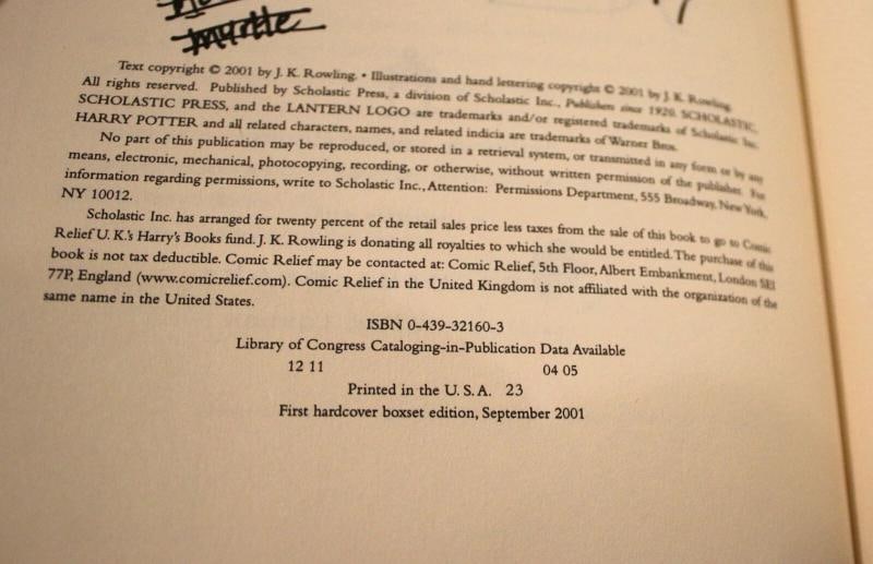 J. K. Rowling Signed Set Of 2 Harry Potter Books~ "Fantastic Beasts and Where to Find Them" & "Qu... - 16