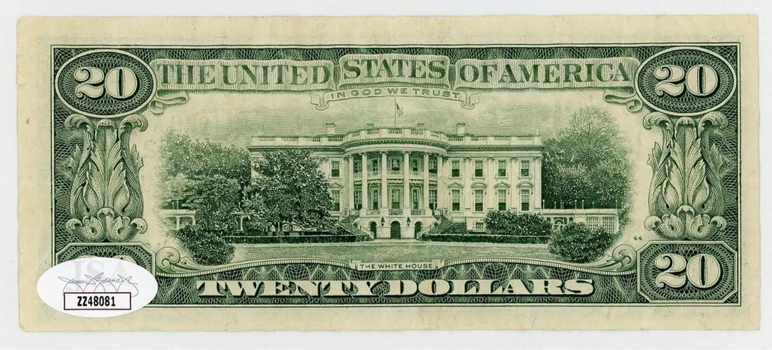 Donald Trump Signed Twenty Dollar Bill (JSA LOA) - 2