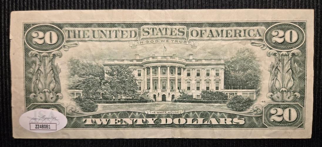 Donald Trump Signed Twenty Dollar Bill (JSA LOA) - 4