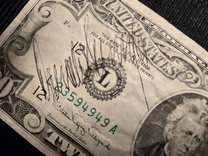 Donald Trump Signed Twenty Dollar Bill (JSA LOA) - 5