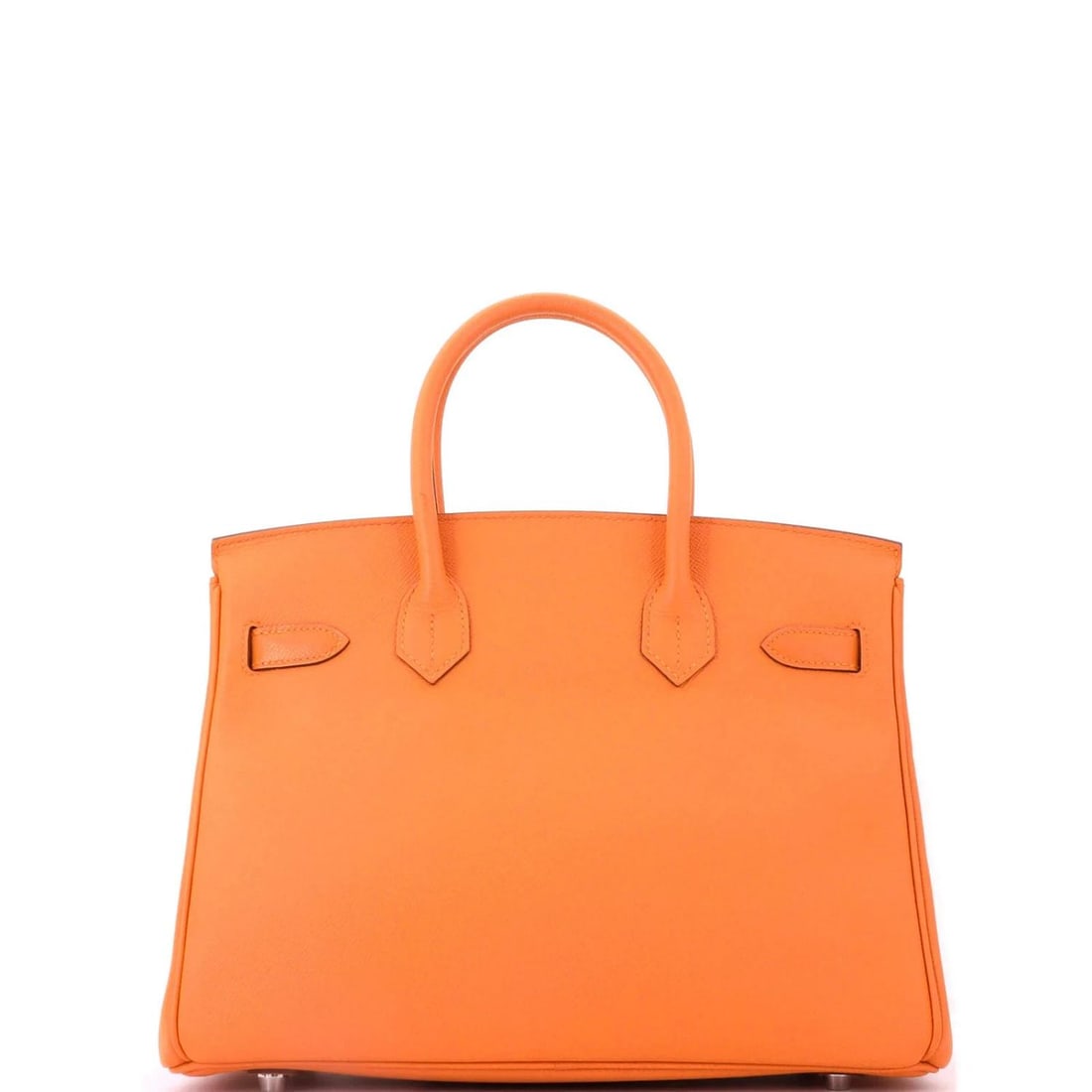 Hermes Birkin Handbag Orange Epsom with Palladium Hardware 30 - 3