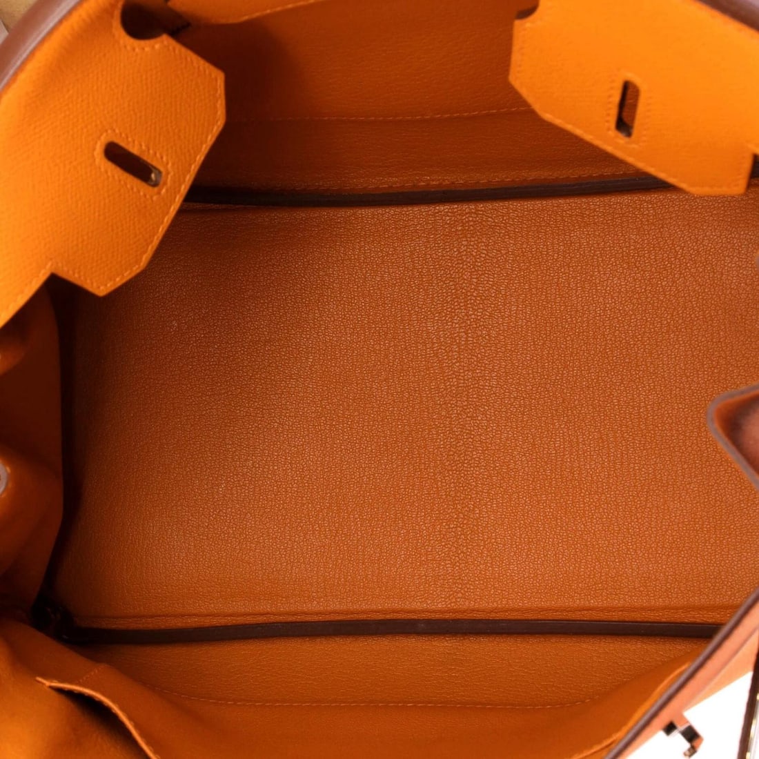 Hermes Birkin Handbag Orange Epsom with Palladium Hardware 30 - 5