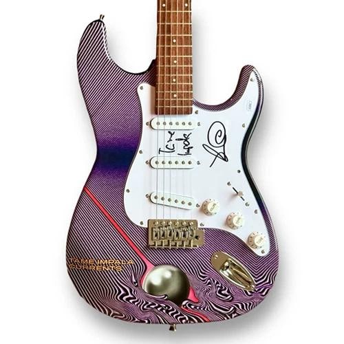 Kevin Parker Signed Custom Guitar Tame Impala (JSA): Industry: Music,Signed: Yes,Autograph Authentication: James Spence (JSA),Object Type: Guitar & Guitar Pick,Original/Reproduction: Original,Country of Origin: United States