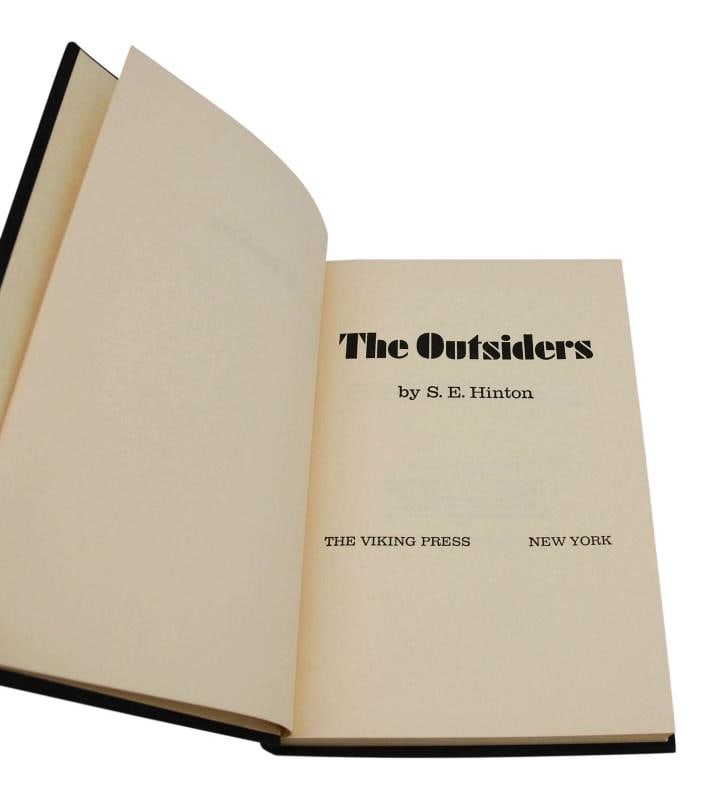 The Outsiders ~ by S. E. HINTON ~ First Edition ~ 1st Printing ~ 1967 - 5