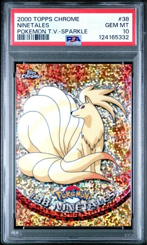 2000 TOPPS CHROME POKEMON T.V. SPARKLE #38 NINETALES PSA 10 (1 of 2)