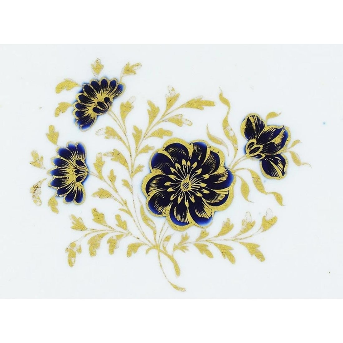 c1800-1825 Lovely set 13 Spode Cobalt Blue White & Gilt Dinner Plates - 4