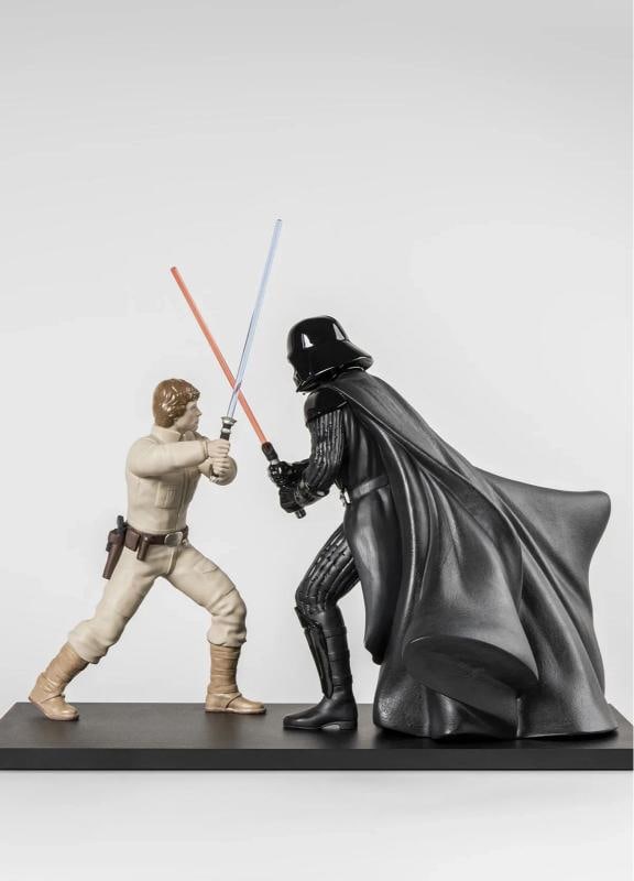 NEW LLADRO LIMITED ED. STAR WARS BESPIN BATTLE SCULPTURE #9763 BRAND NIB RARE FS - 6