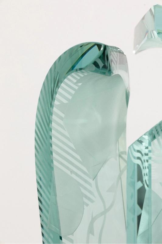 John Gilbert Leubtow Signed Art Glass Sculpture~(15.5"H x 6"W x 7"D) - 6